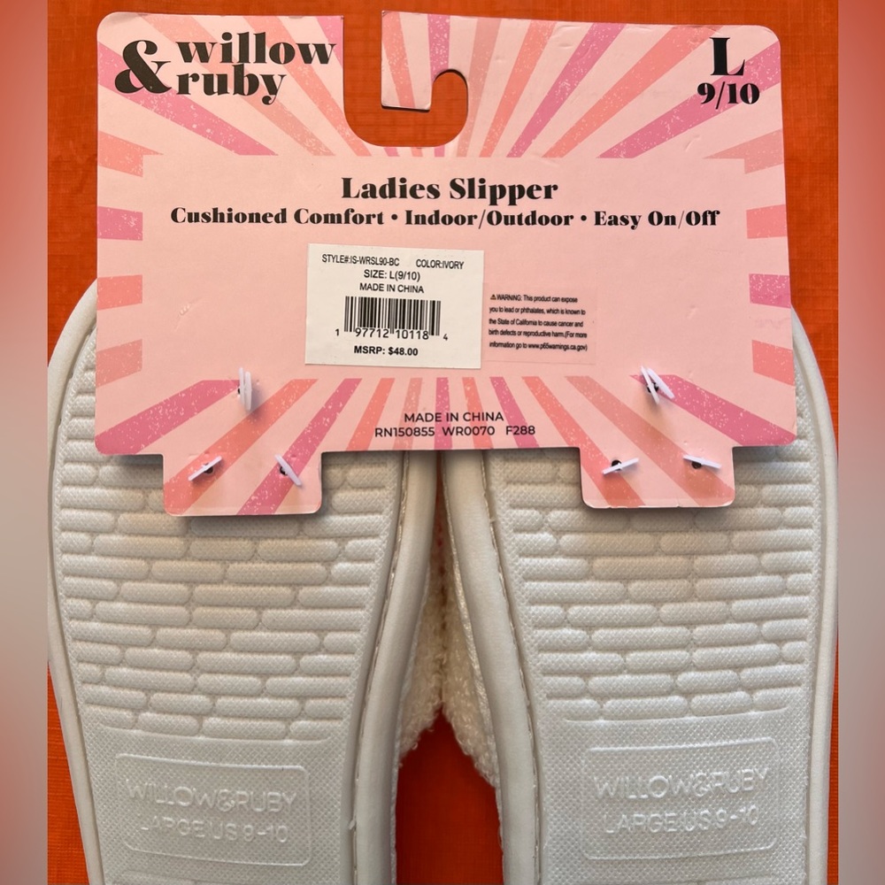 NWT Whimsical Willow & Ruby plush popsicle slippers in Women’s Large (9-10) - Picture 4 of 6